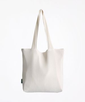무던한듯 모던한 쇼퍼백 67 플리츠 주름 - ivory