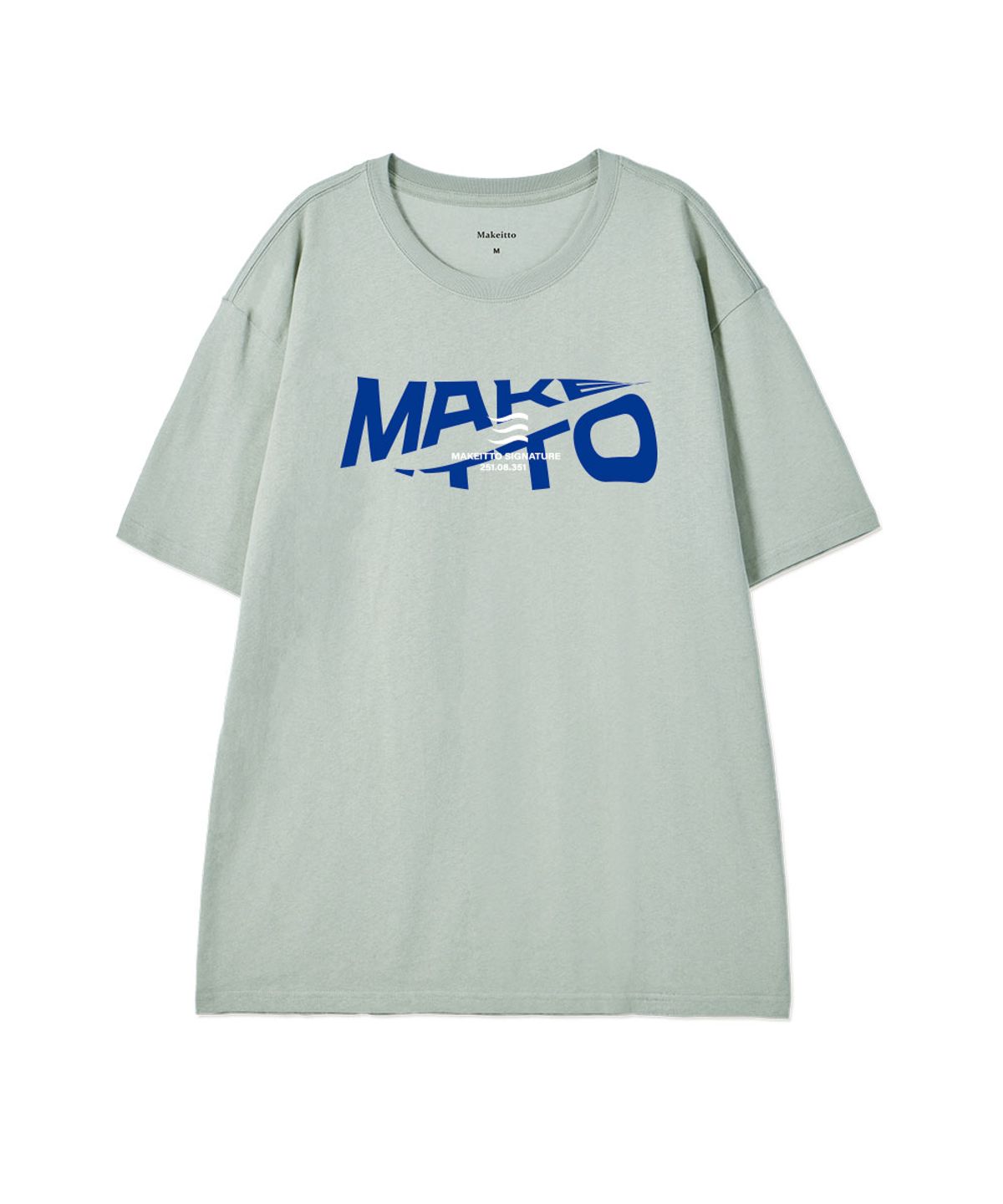 메이킷투(MAKEITTO) [ACTIVE LETTERING]CREW NECK TEE_MINT