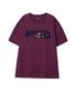 [ACTIVE LETTERING]CREW NECK TEE_WINE