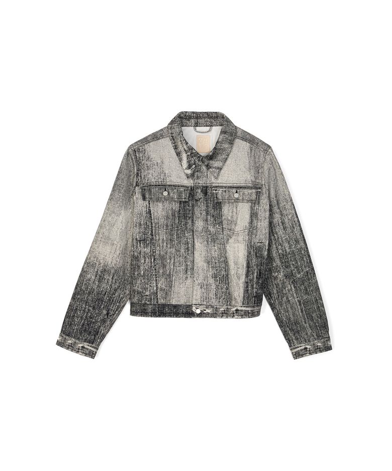 Paint Denim Jacket Faded Black AU00021-001