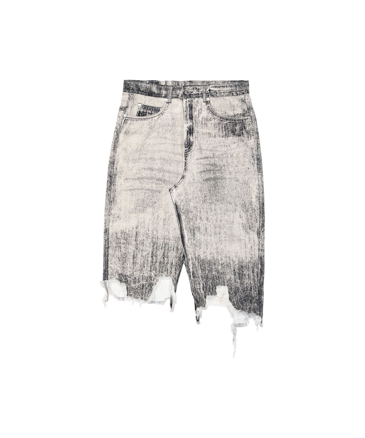 캠퍼랩(CAMPERLAB) Paint Denim Skirt Faded Black AU00032-001