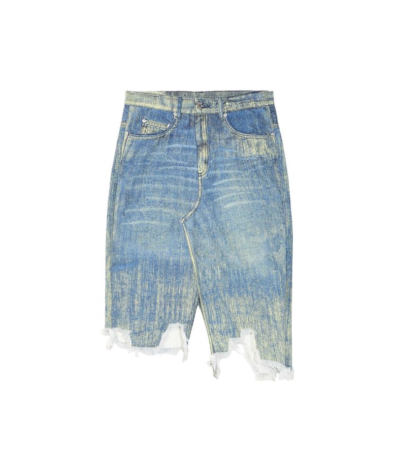 Paint Denim Skirt Sand Blue AU00032-002