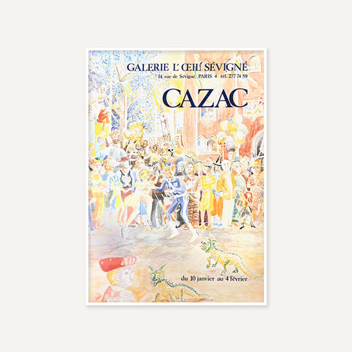 그릿시즌(GREET SEASON) CAZAC, 1980s (액자 포함)