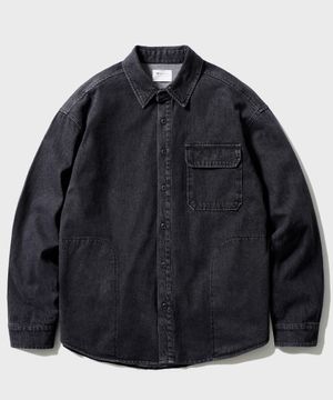 3P 워싱 데님 자켓 블랙 SJLS1521