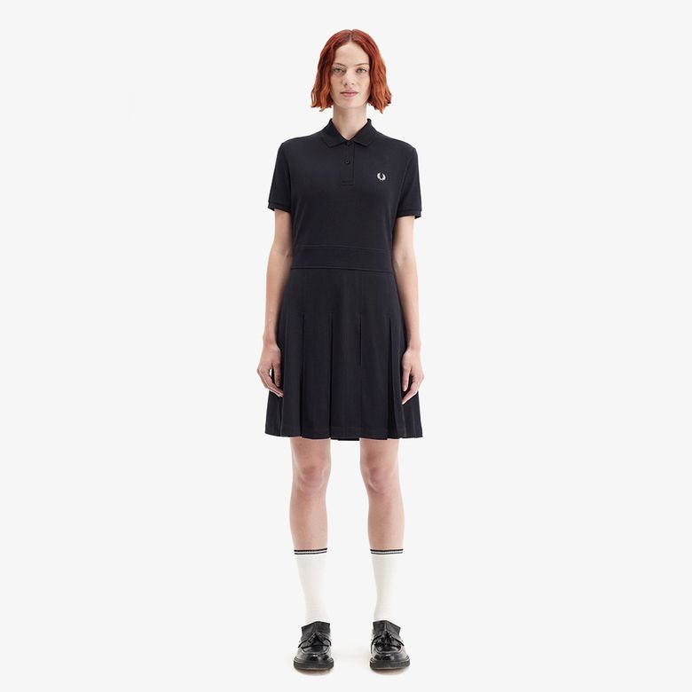 [Womens] 플리츠 테니스 드레스 - 블랙 AFPF2519166-102