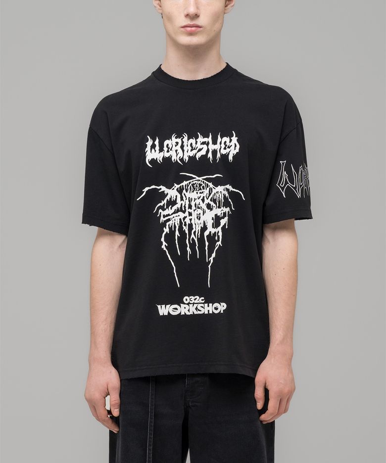 (U) 아머 티셔츠 FADED BLACK ARMOUR T-SHIRT FADED BLACK