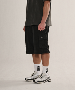 핀턱 세미 와이드 카고 쇼츠_2color