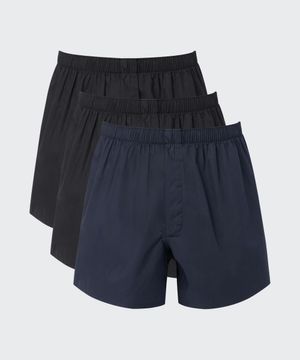 코튼 우븐 트렁크 3팩