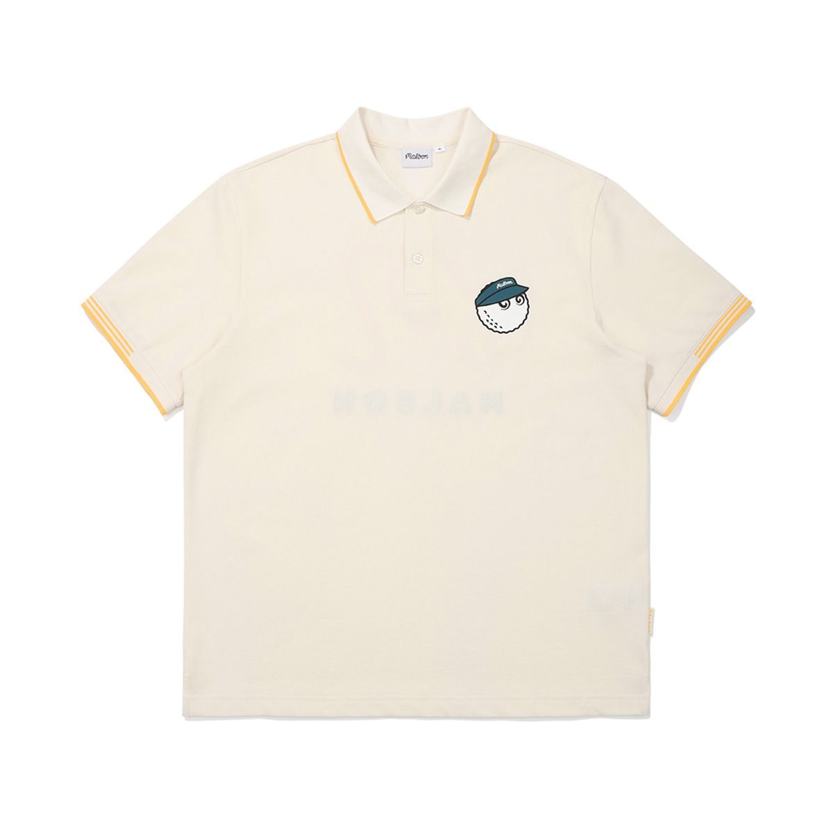 말본 골프(MALBON GOLF) M 베이직 피케 폴로 티셔츠 CREAM (MAN)