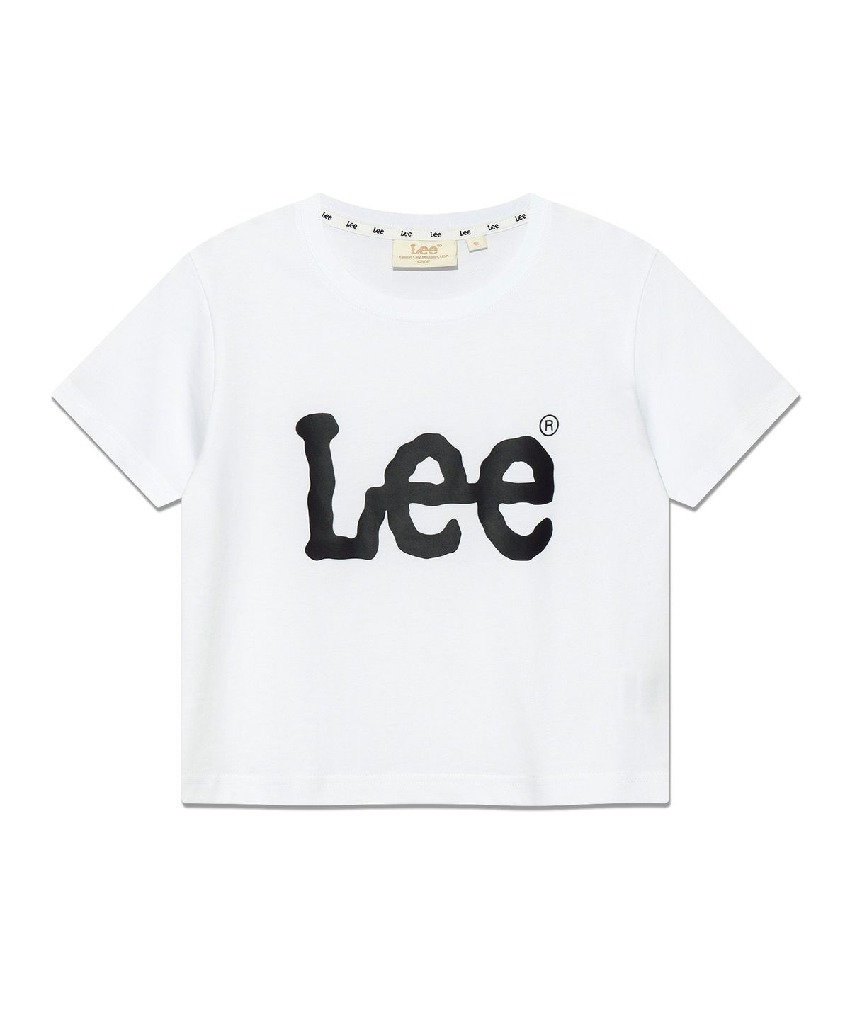 리(LEE) 우먼 빅 트위치 로고 크롭 티셔츠 화이트