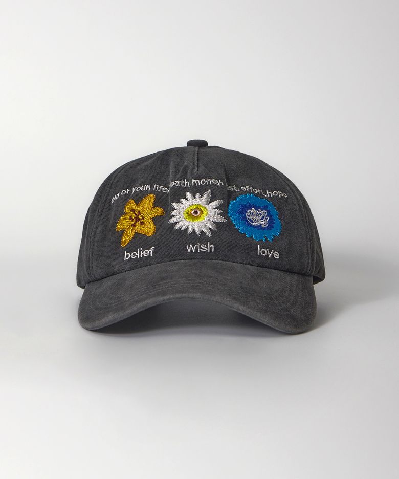NATIVITY MM CAP STONE WASHING (BLACK)