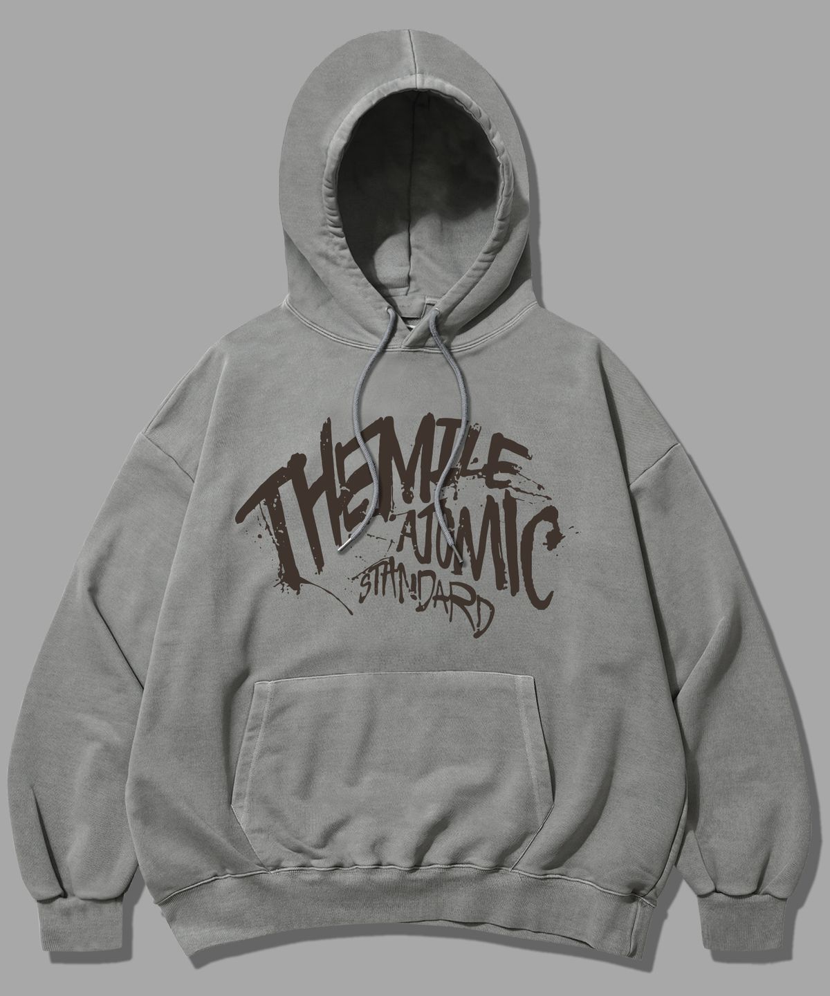 더마일(THEMILE) 어토믹 스웨트 후드 [PIGMENT GRAY]