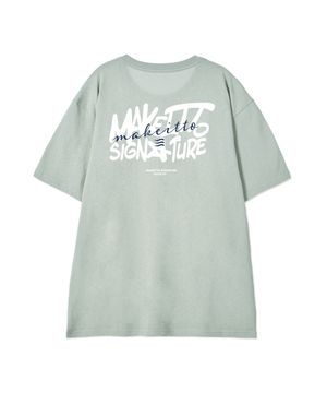 [GRAFFITI3 LOGO]CREW NECK TEE_MINT