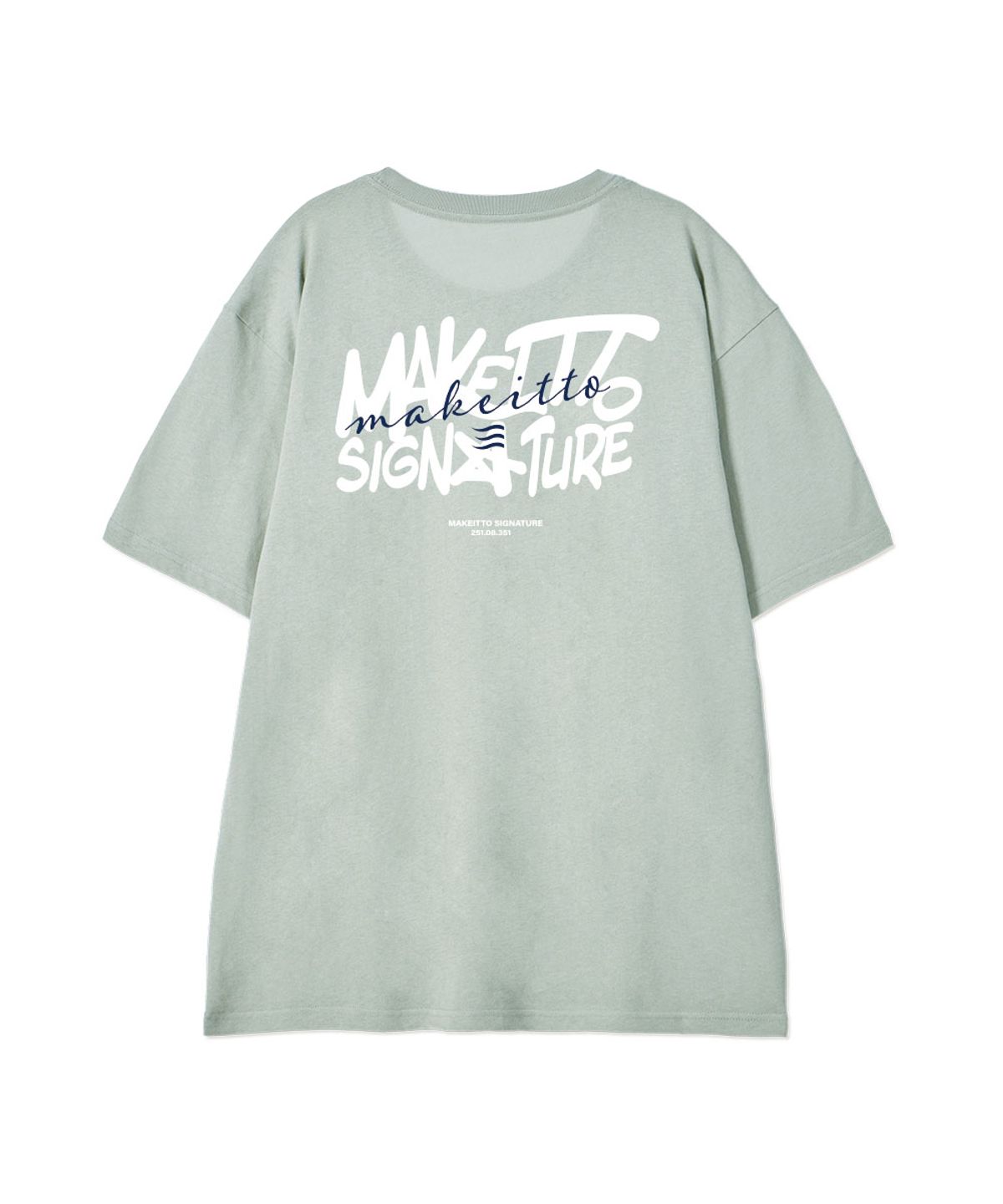 메이킷투(MAKEITTO) [GRAFFITI3 LOGO]CREW NECK TEE_MINT