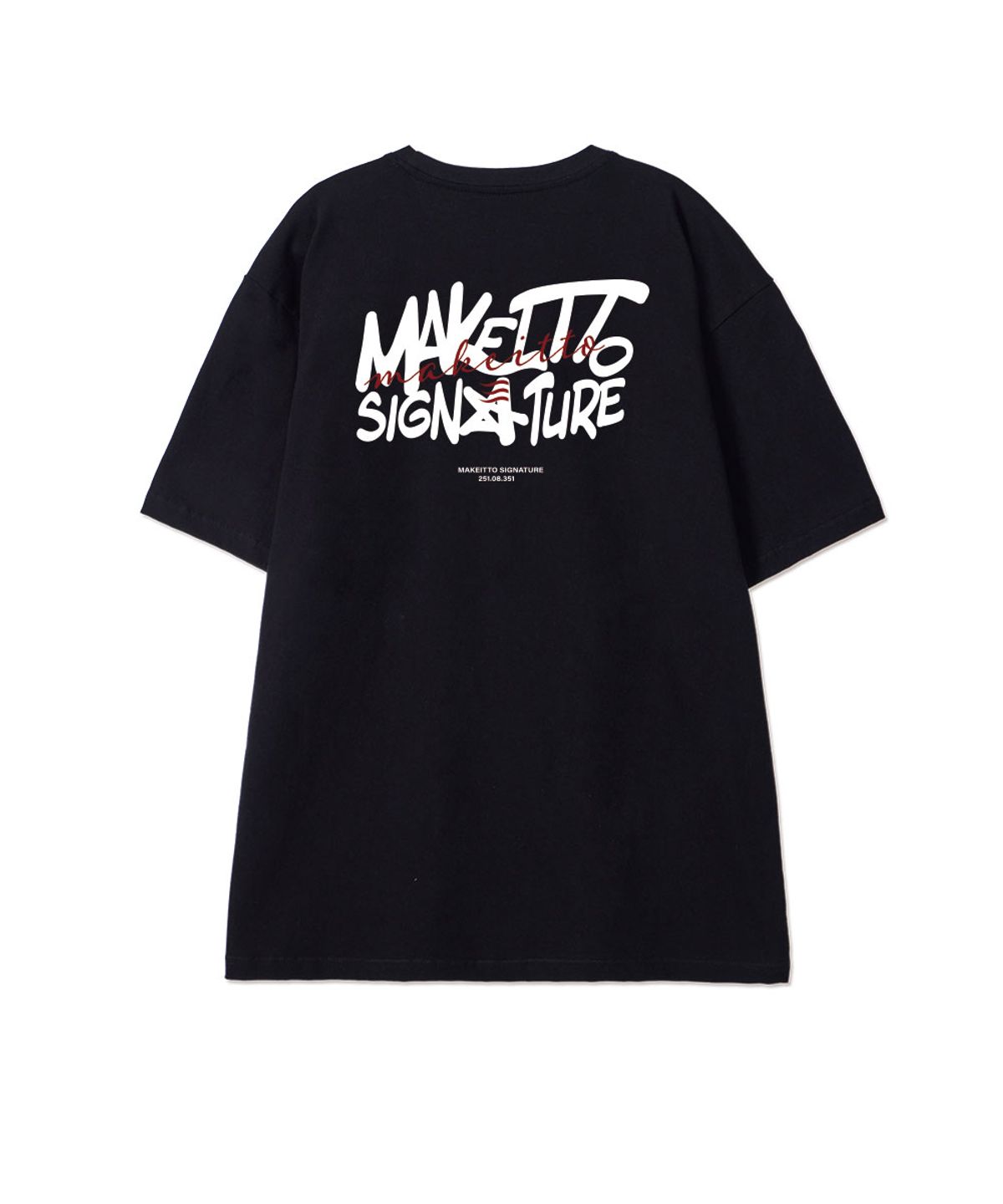 메이킷투(MAKEITTO) [GRAFFITI3 LOGO]CREW NECK TEE_BLACK