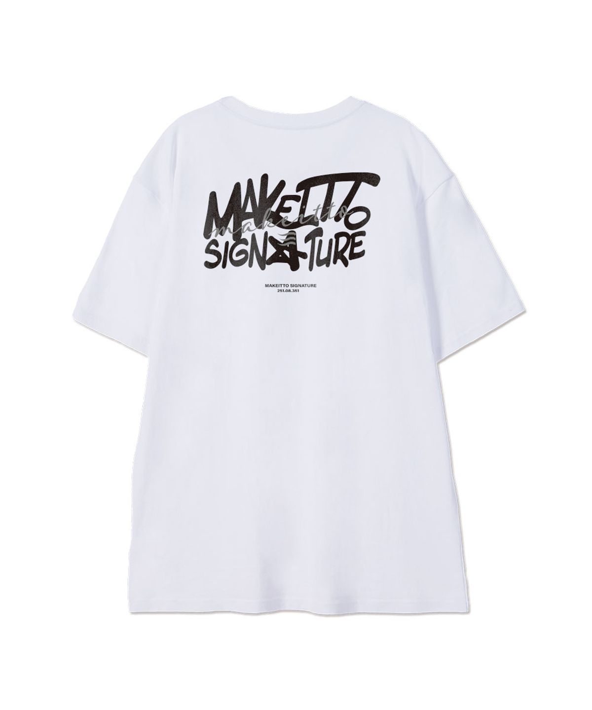메이킷투(MAKEITTO) [GRAFFITI3 LOGO]CREW NECK TEE_WHITE