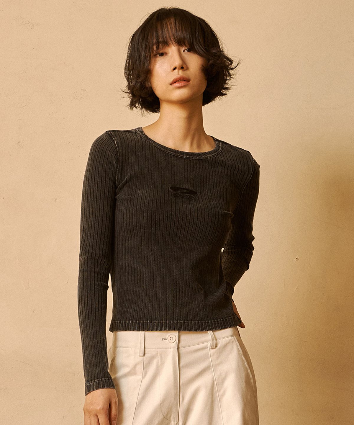 에프디알(FDR) Sulfar G.Dye Rib Muscle Long Sleeve Black