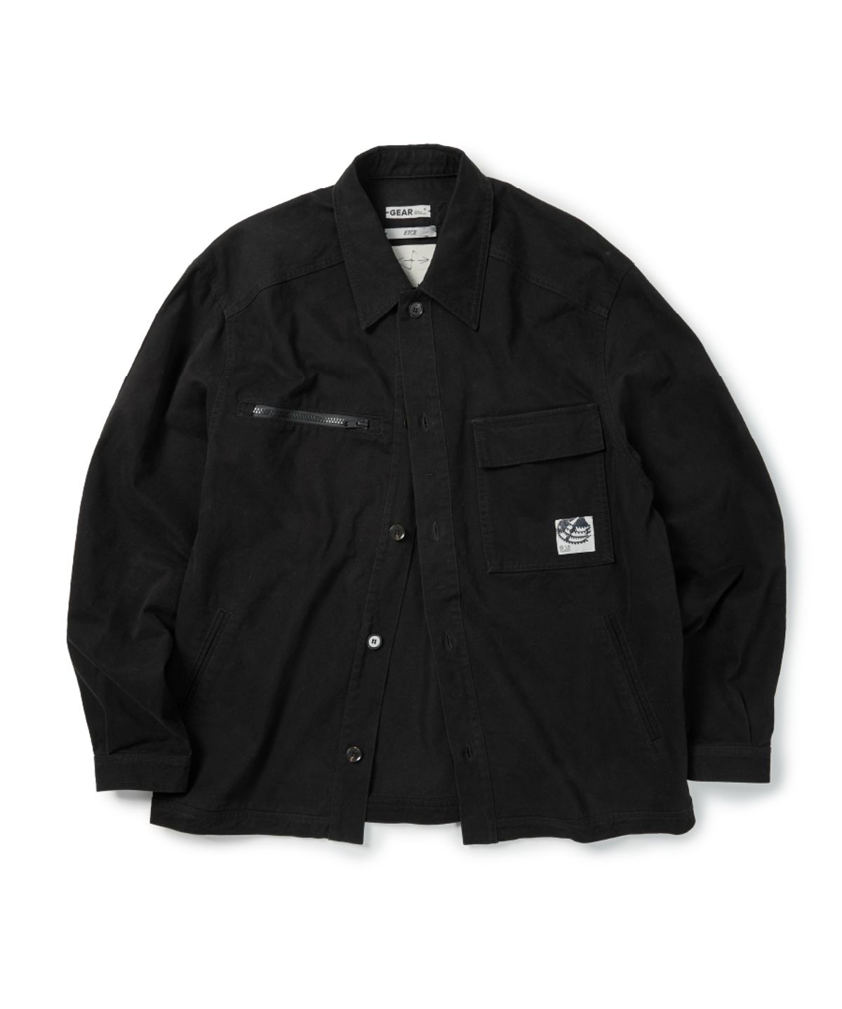 이티씨이(ETCE) (GEAR) POCKET COTTON JACKET (BLACK)