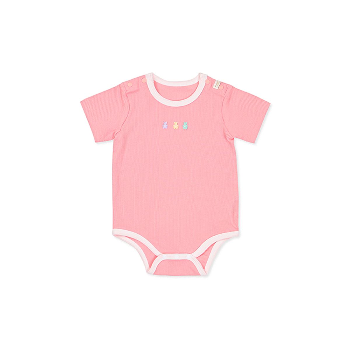 오가닉맘(ORGANICMOM) 핑크도레미면모달반소바디수트(MKMLQS14)