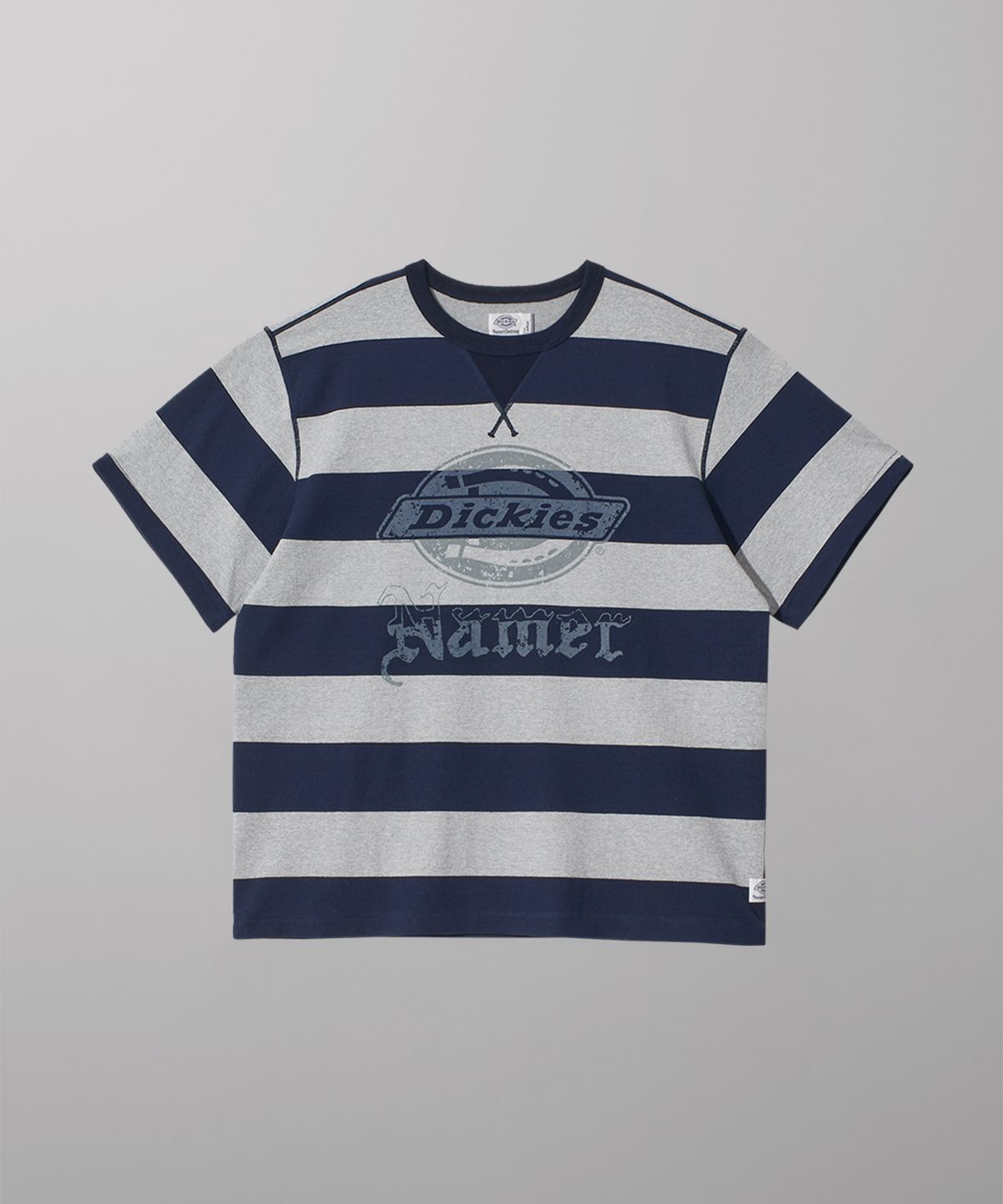 디키즈(DICKIES) X 네이머클로딩 스트라이프 티셔츠 Navy