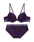 베이직 라인포인트 에어로쿨 브라 햄팬티세트_딥퍼플