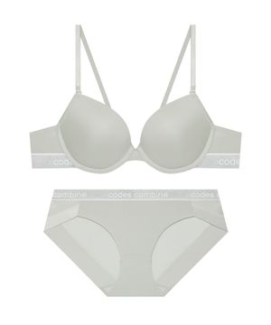 베이직 라인포인트 에어로쿨 브라 햄팬티세트_라이트그레이