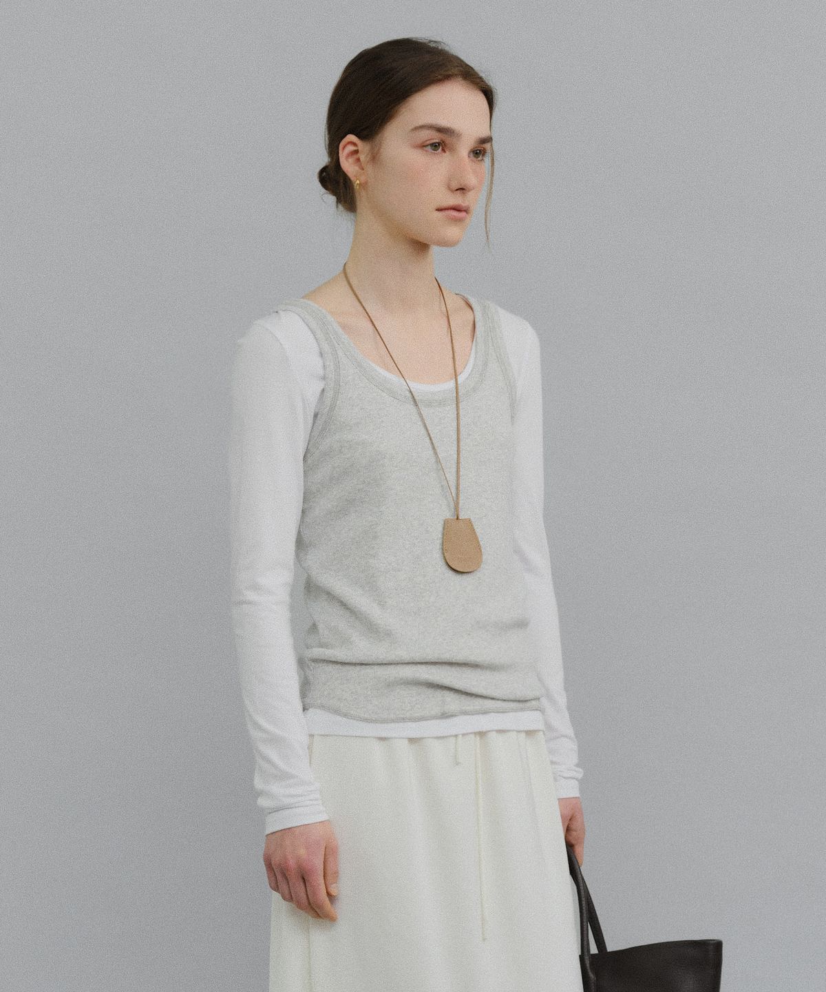 유라고(URAGO) Tension ribbed sleeveless