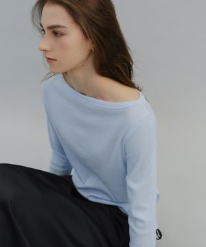 Soft boatneck t-shirt