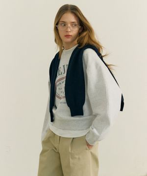 에센셜 헤이반 스웻 셔츠 멜란지그레이