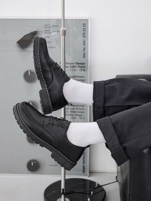 GO36 브락스톤 스티치 4홀 더비 슈즈