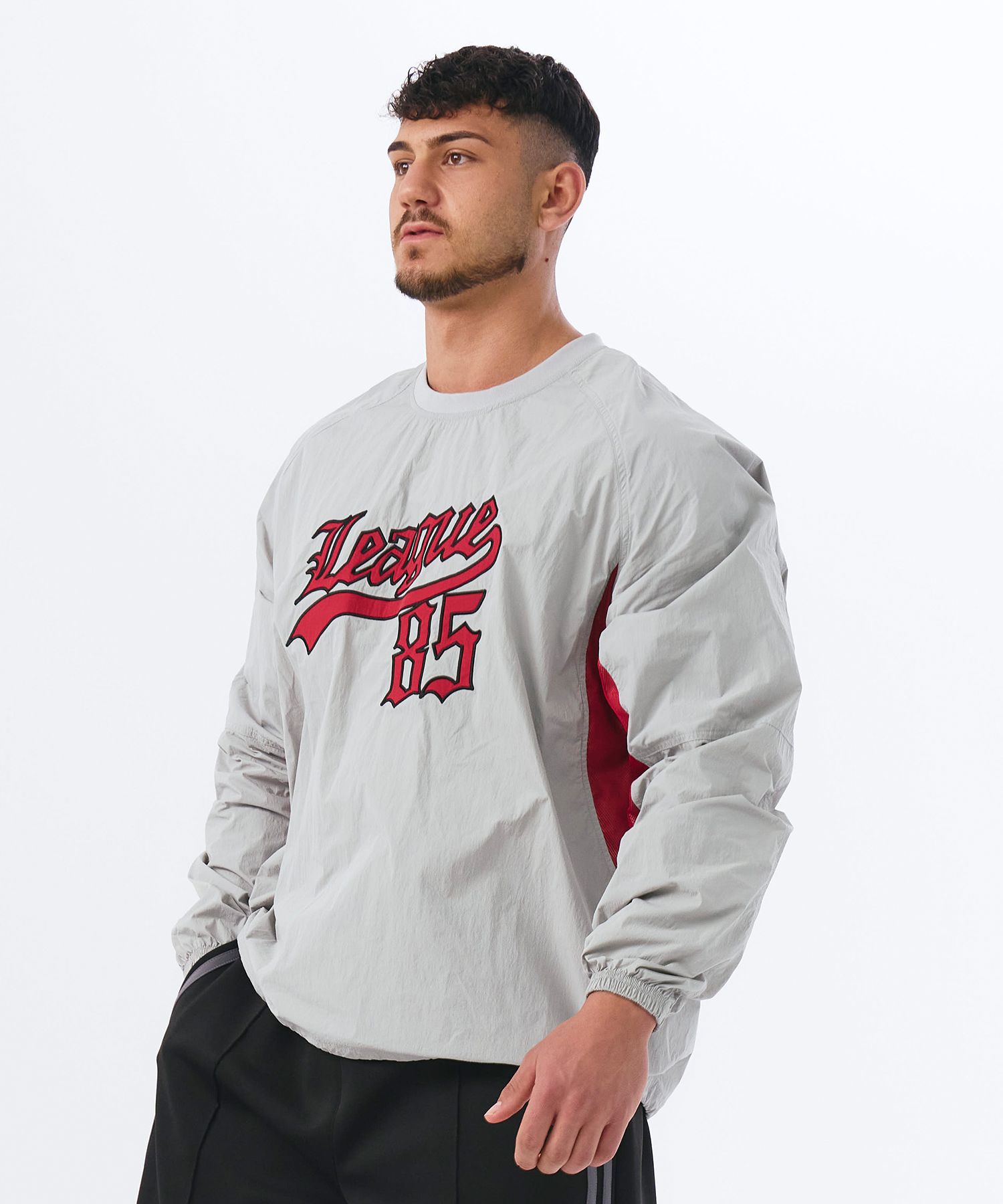MUSINSA公式 | HDEX League 85 Warmup Pullover (Light Gray)