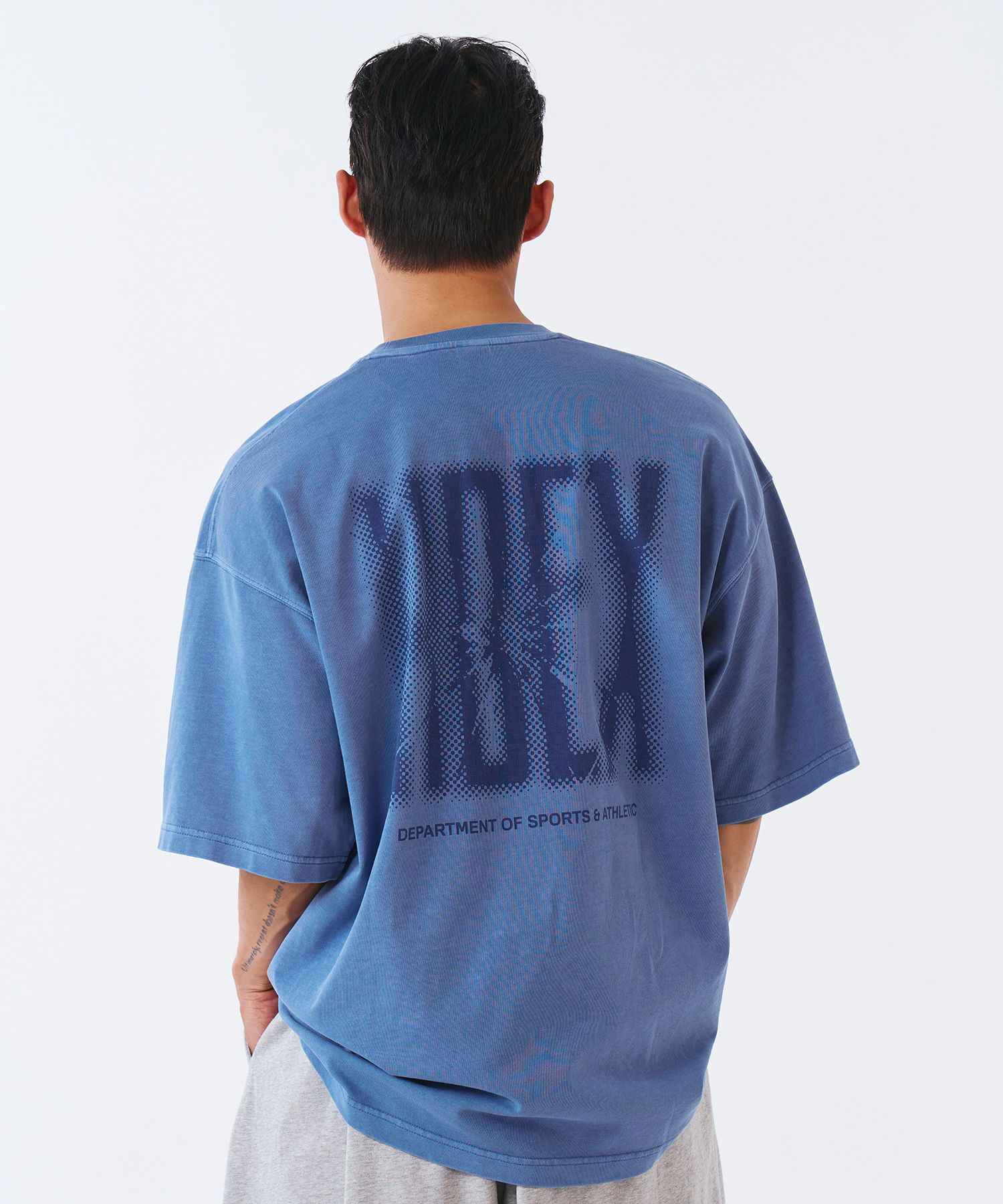 【HDEX】 Men's Crack Printed Pigment Short Sleeve /追跡付 MUSINSA公式 | HDEX Crack Printed Pigment Short Sleeve