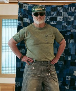 [P X NICKGEAR]인디고 틴워싱 반팔티_FR1KT21U