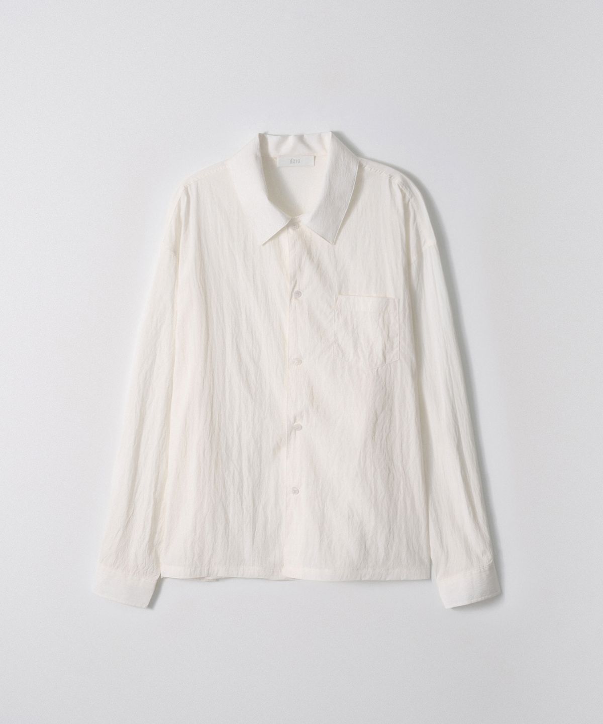 이지오 우먼(EZIO WOMEN) Sway Loose Pale Shirt_Ivory