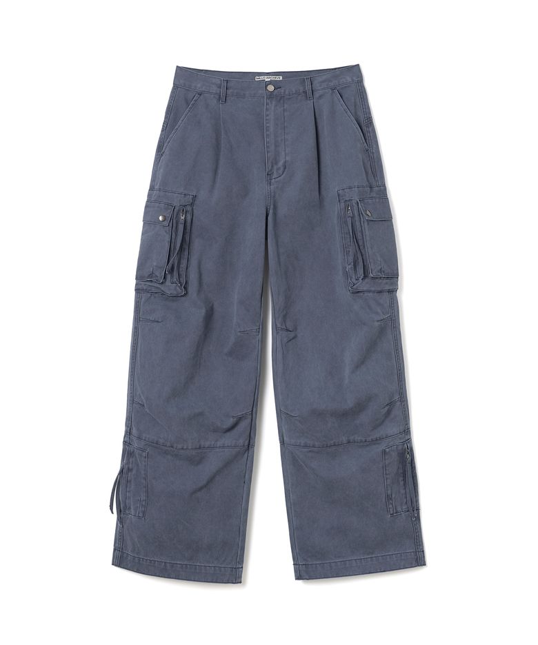 워시드 멀티 카고 팬츠 [빈티지 블루]