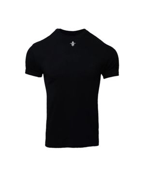 카미드 로고 머슬핏 반팔 티셔츠 [블랙]