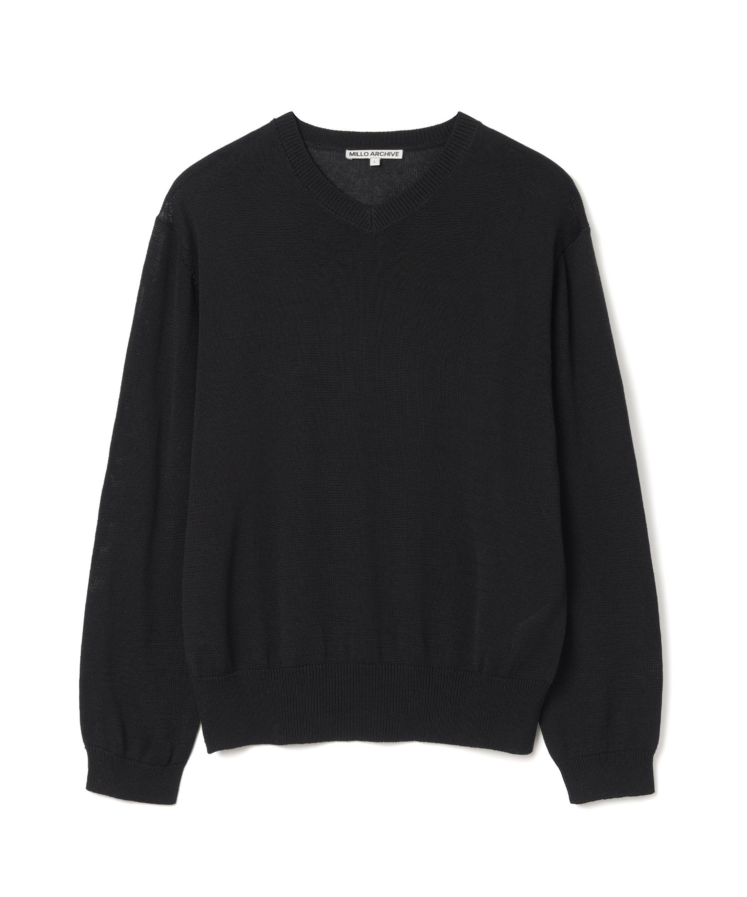 MILLO ARCHIVE ♥ Crop V-Neck Knit/ 追跡付 MUSINSA公式 | MILLO ARCHIVE Crop V-neck Knit [Black]