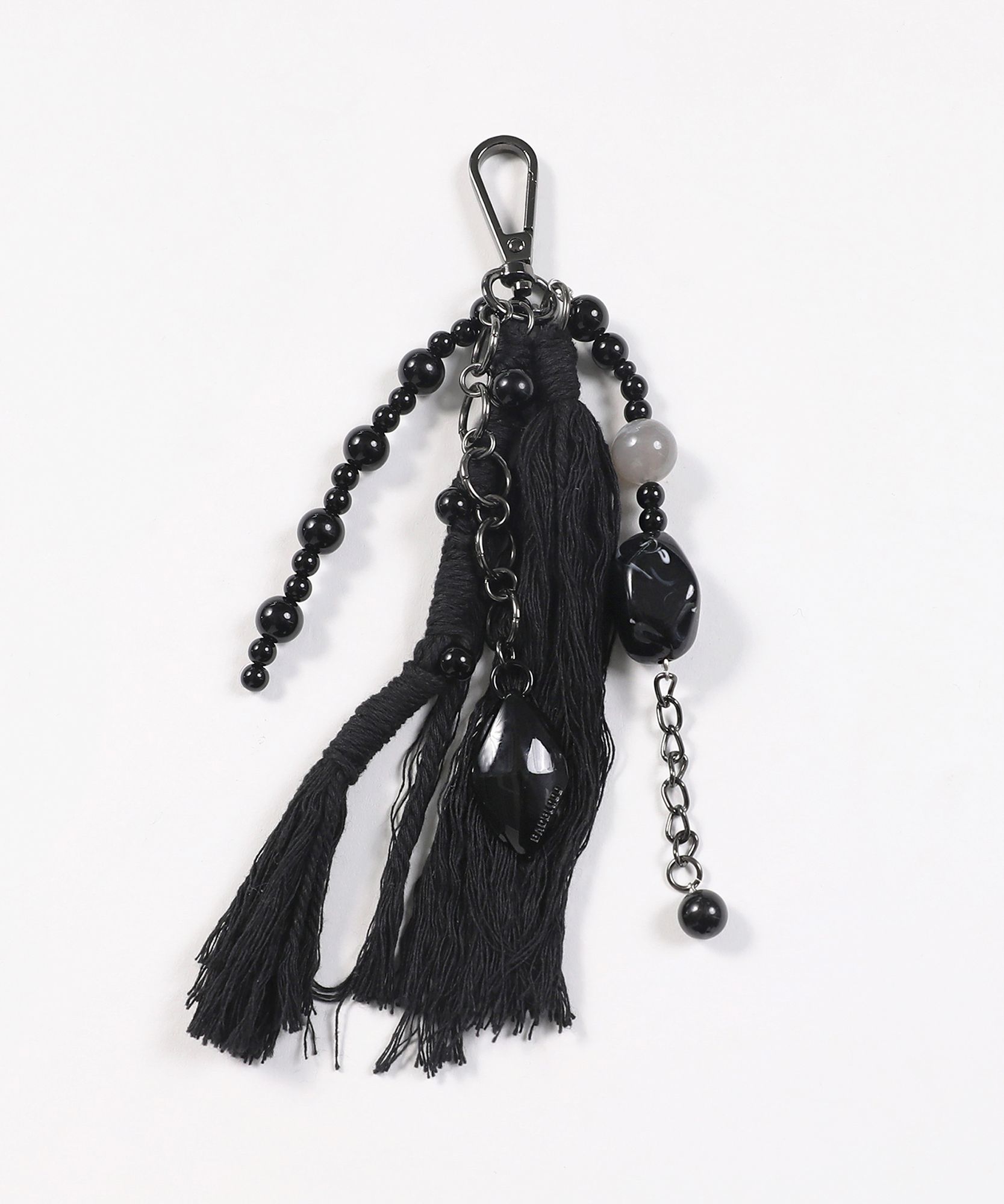 MUSINSA | BADBLOOD Ellipse Symbol Keyring - Black