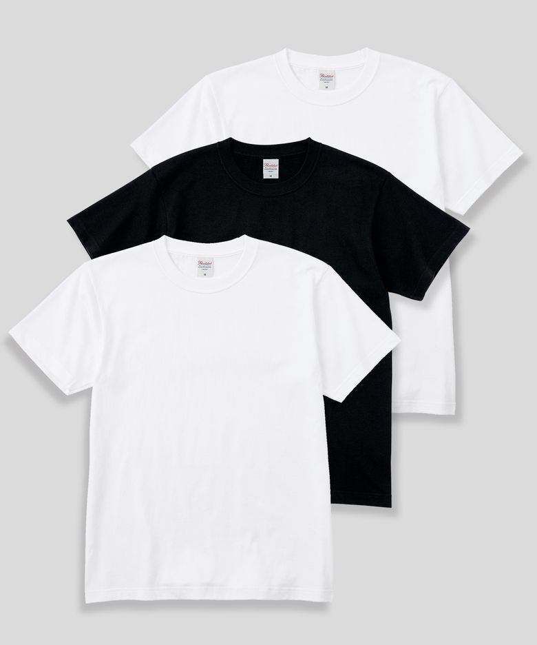 [3PACK] 14수 7.4oz 헤비웨이트 라운드 오버핏 무지 반팔 티셔츠