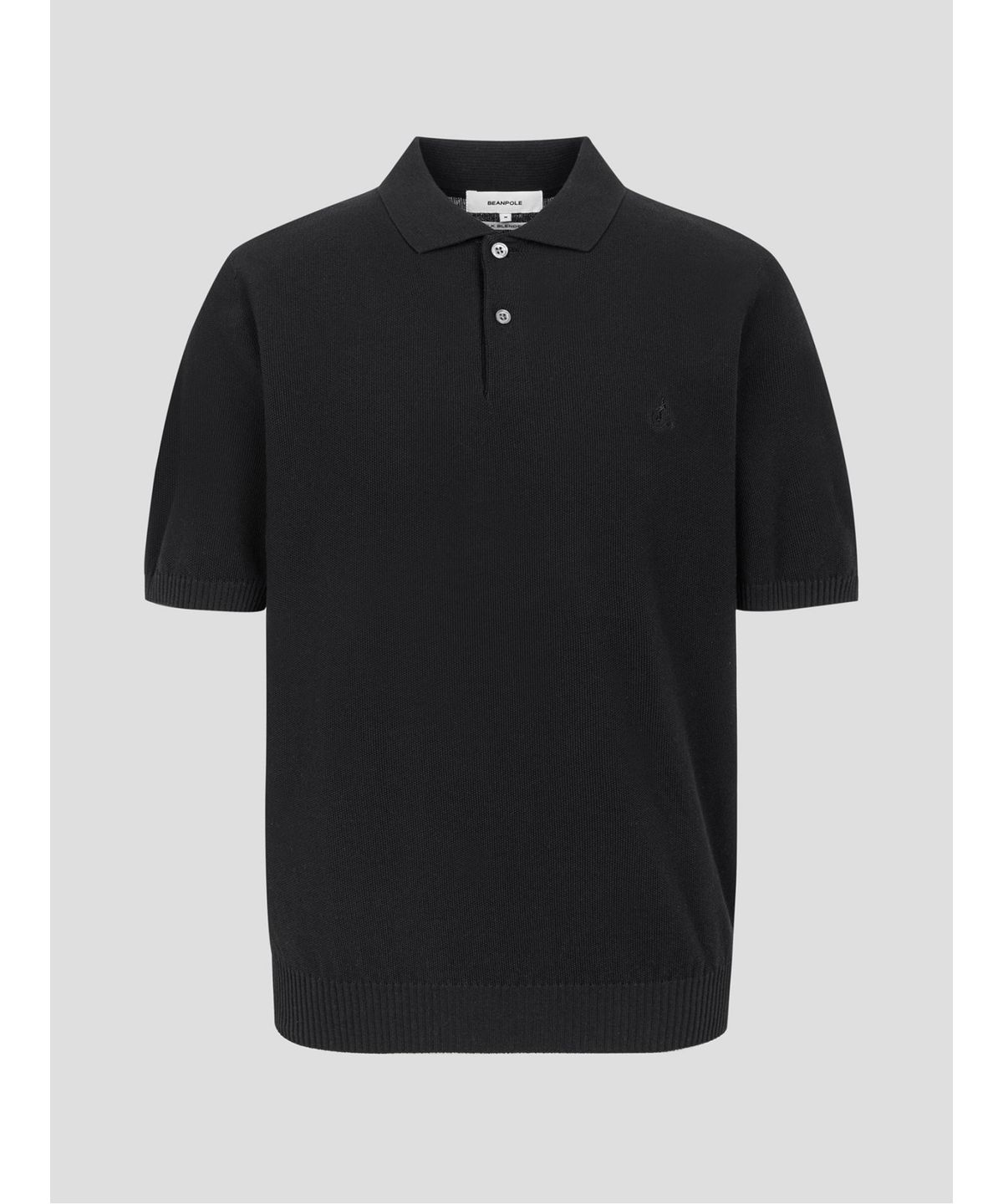 빈폴 멘(BEANPOLE MEN) [빈폴솔솔니트] 코튼실크 칼라넥 니트  블랙