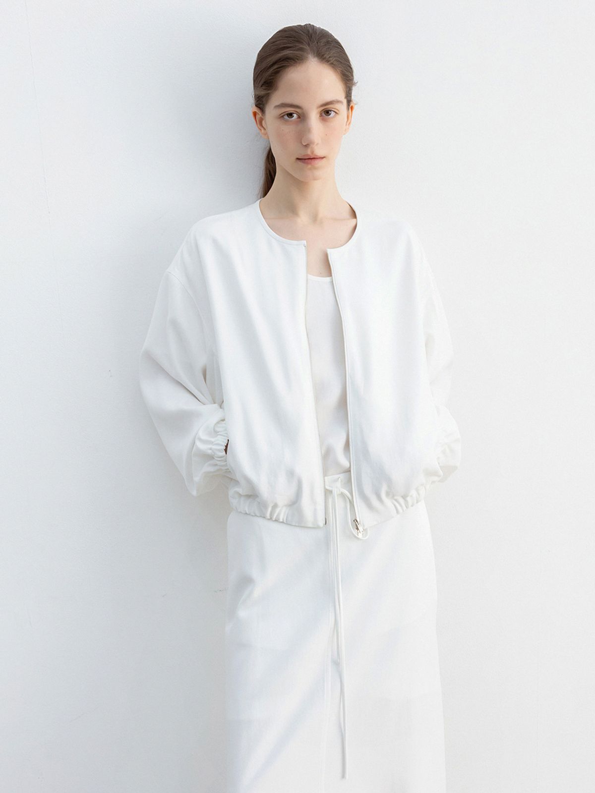 레이스(RRACE) Modal Blouson Jumper_White