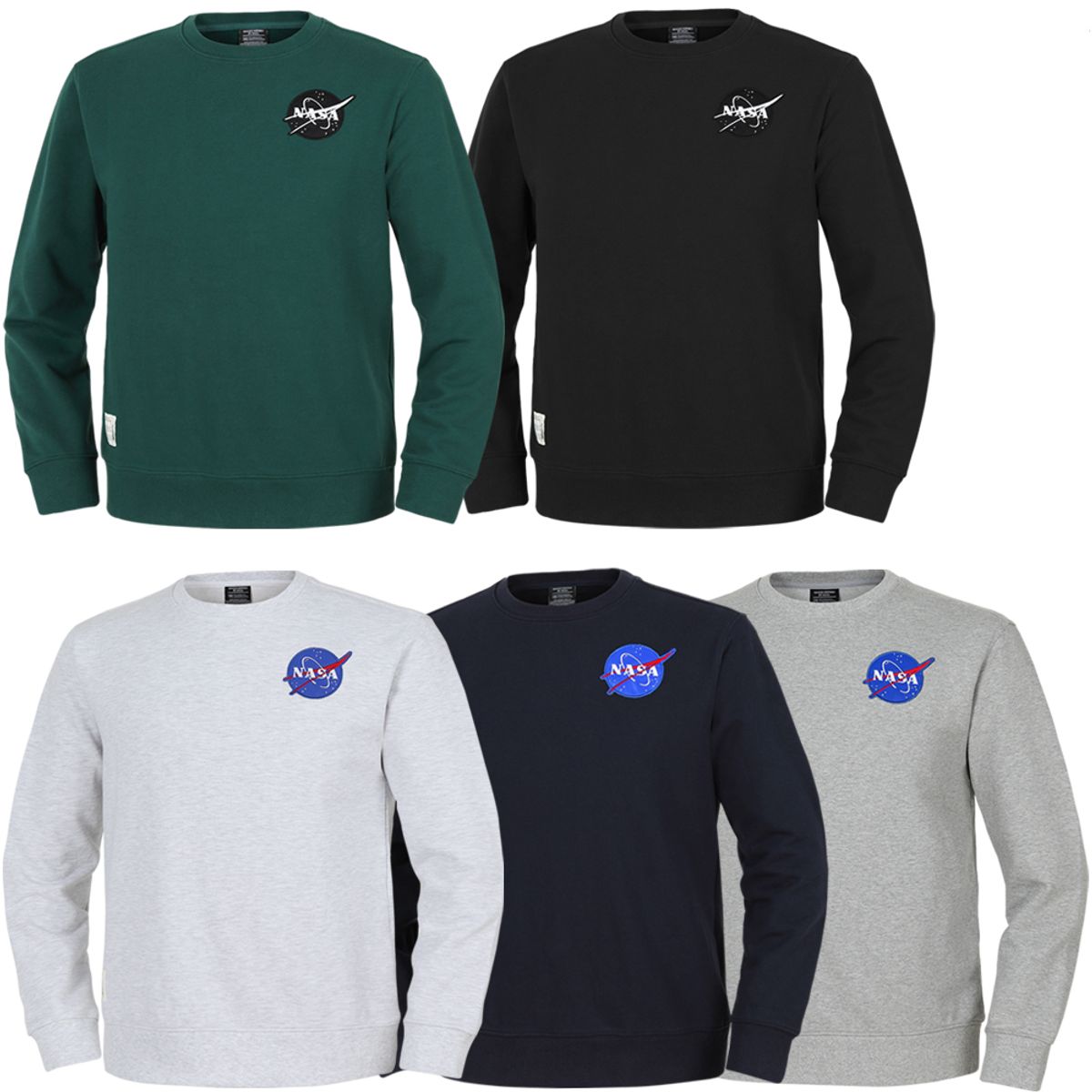 나사(NASA) 남녀공용 루즈핏 스웨트셔츠 맨투맨 티셔츠 [5 컬러]