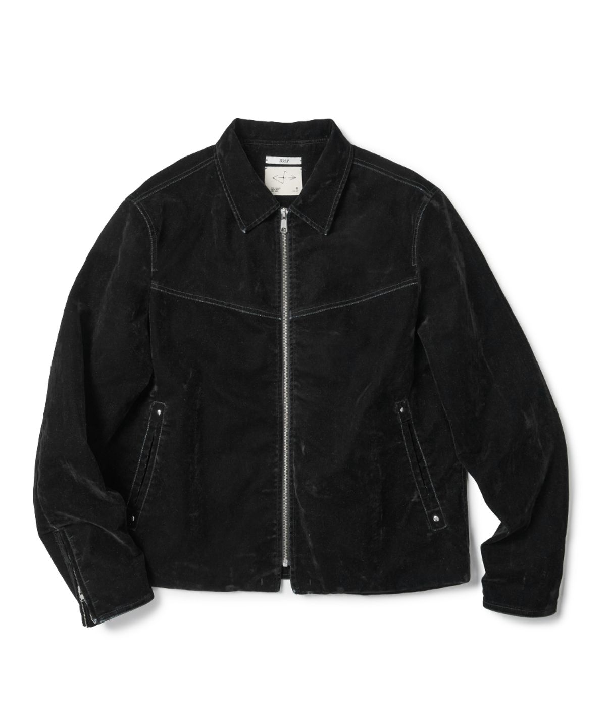 이티씨이(ETCE) VELVET DENIM EVENING JACKET (BLACK)