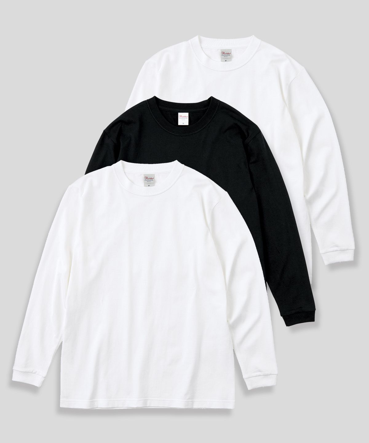 프린트스타(PRINTSTAR) [3PACK] 14수 7.4oz 헤비웨이트 라운드 오버핏 무지 긴팔 티셔츠
