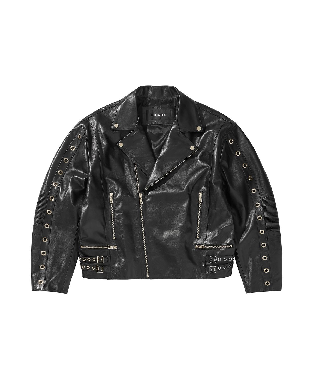 리베레(LIBERE) WIDE LEATHER RIDER JACKET
