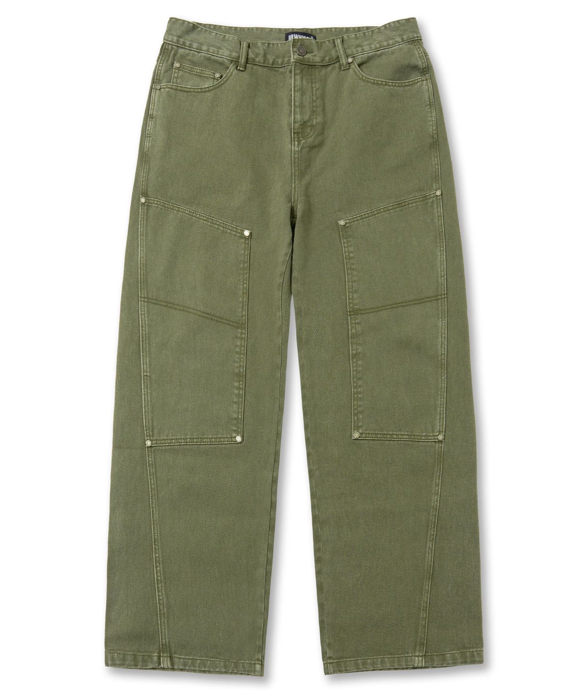 브라운브레스(BROWNBREATH) DOUBLE KNEE BALLON PANTS - KHAKI