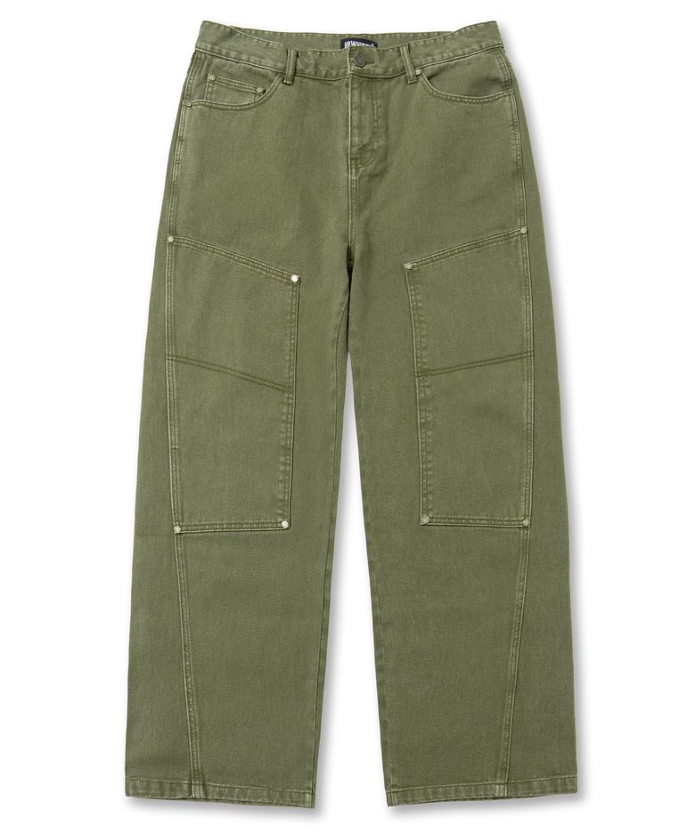 DOUBLE KNEE BALLON PANTS - KHAKI