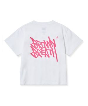 W TAG CROP TEE - WHITE