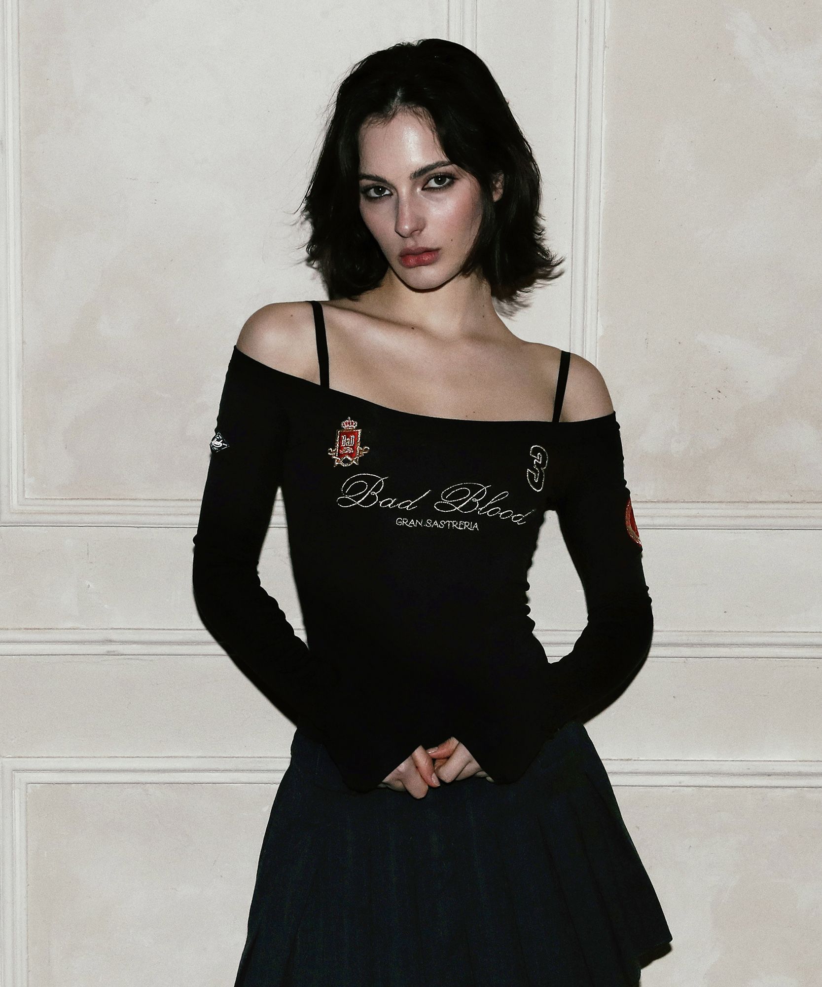 [BADBLOOD]◆韓国大人気◆ Classic Off Shoulder Top Black MUSINSA | BADBLOOD Royal Classic Off Shoulder Top - Black