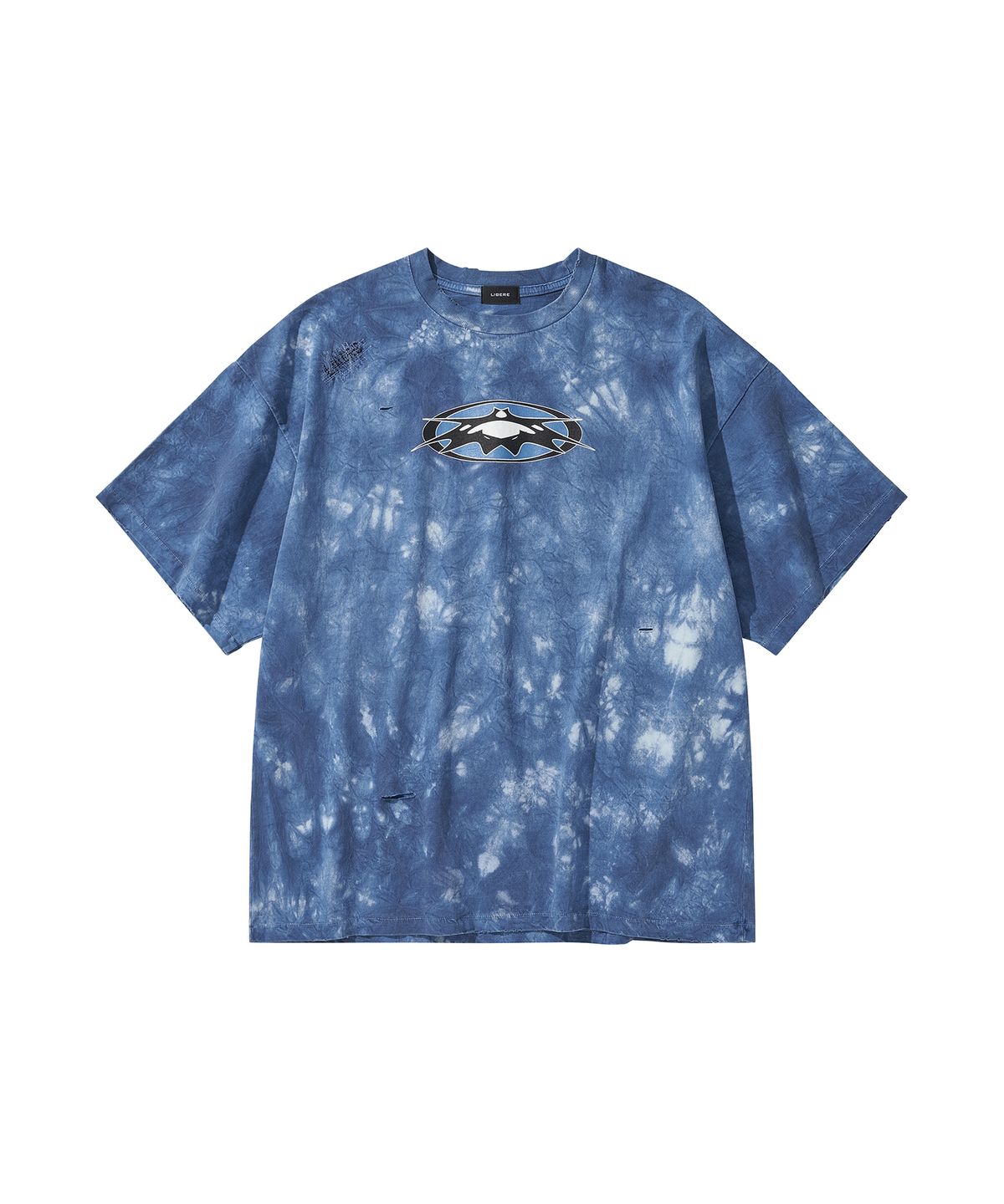 리베레(LIBERE) LOGO TYE-DYE T-SHIRT / BLUE